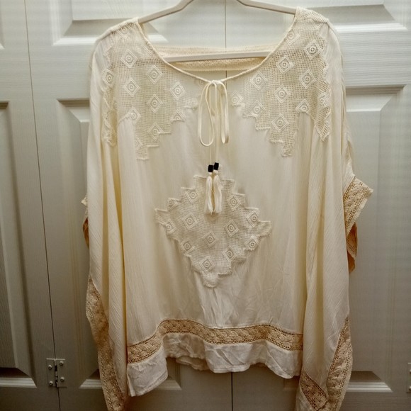 NWT Knox Rose Lace Blouse with Angel Sleeves in size XS/S - Picture 1 of 12